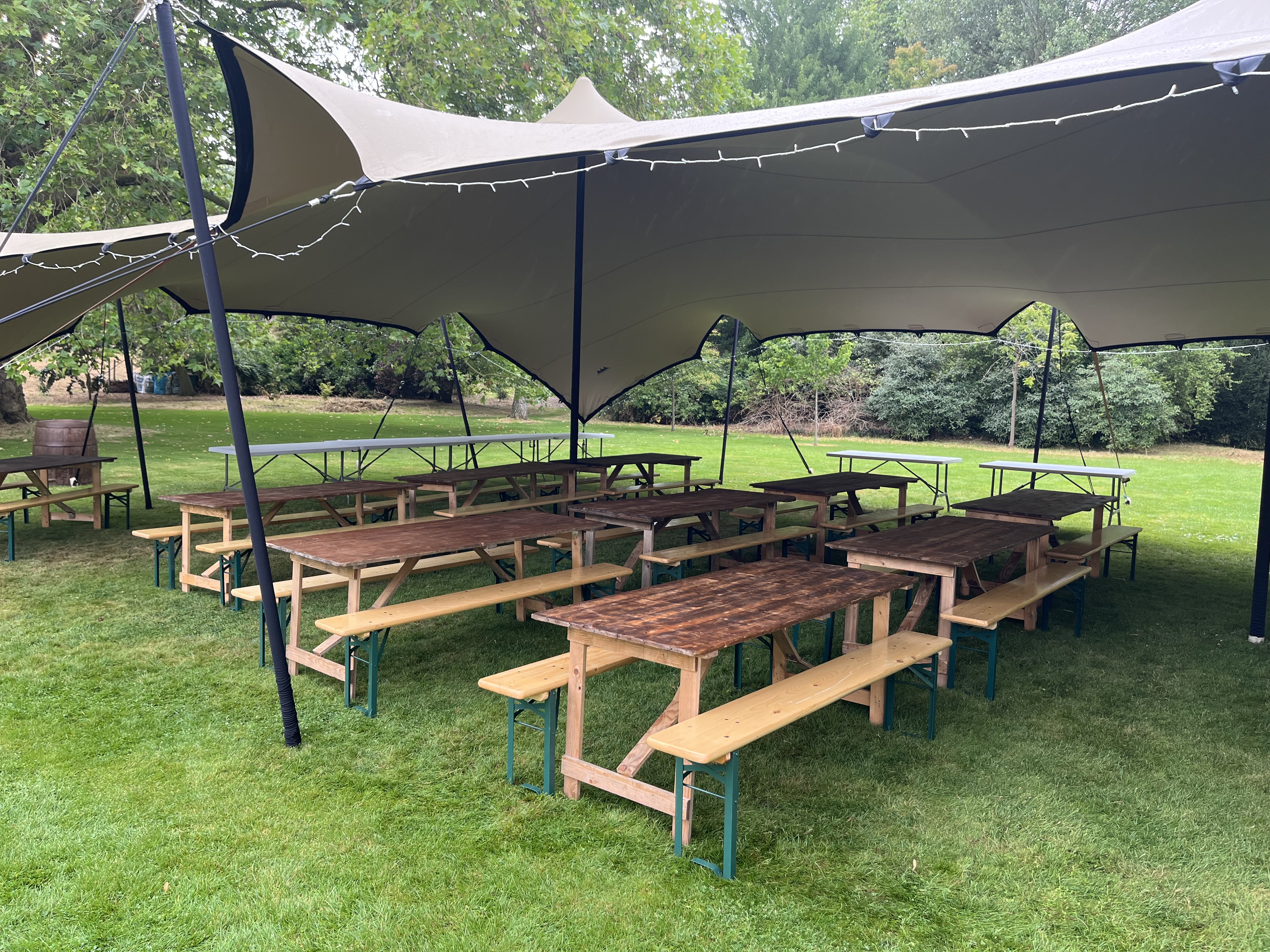 Reception Tent Setup