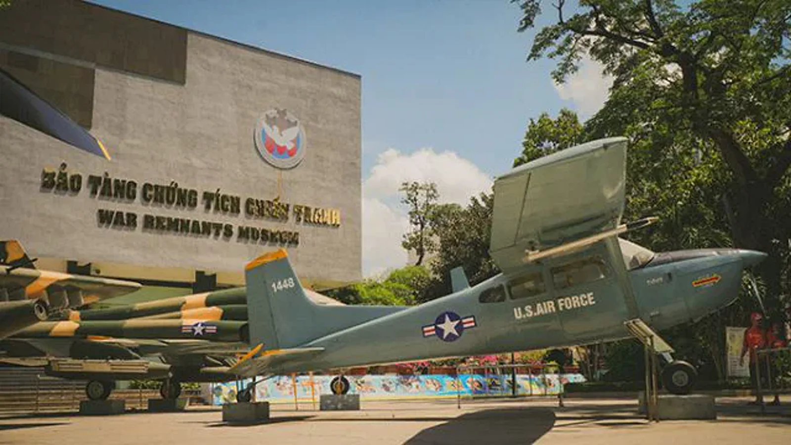 Aircraft displayed outside the War Remnants Museum