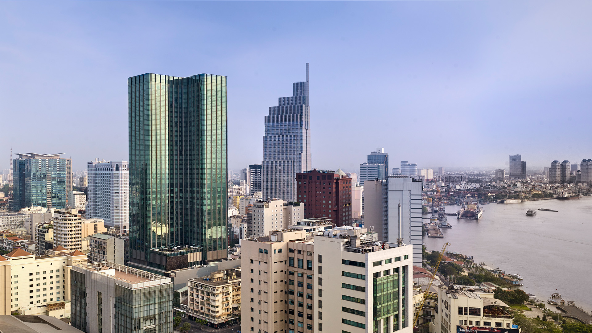 The Reverie Saigon and the Times Square Building